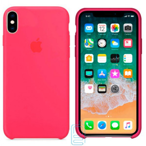 Чехол Silicone Case Apple iPhone XS Max ярко-малиновый 38