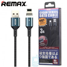 USB кабель Remax RC-156i Magnetic Cigan 3A Lightning чорний