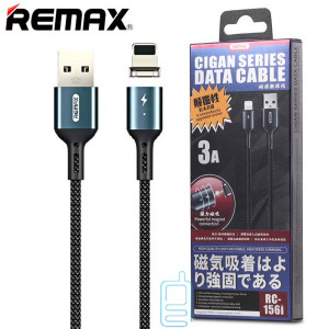 USB кабель Remax RC-156i Magnetic Cigan 3A Lightning черный