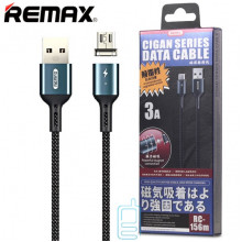 USB кабель Remax RC-156m Magnetic Cigan 3A micro USB черный