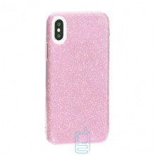 Чохол силіконовий Shine Apple Iphone XR рожевий