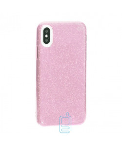 Чохол силіконовий Shine Apple Iphone XR рожевий