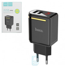Сетевое зарядное устройство HOCO С39A Enchanting 2USB 2.4A black