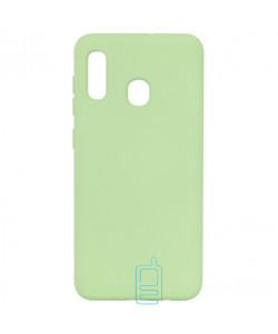 Чохол Silicone Cover Full Samsung A20 2019 A205, A30 2019 A305 салатовий