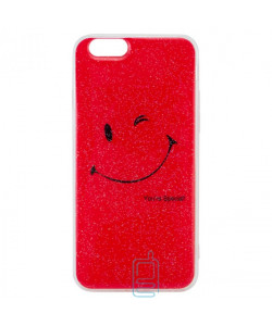 Чохол силіконовий Glue Case Smile shine iPhone 6, 6S червоний