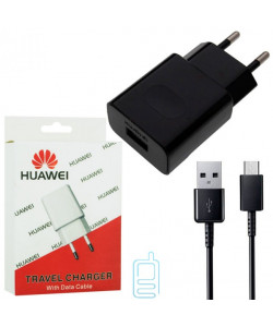 Мережевий зарядний пристрій Huawei 2in1 1USB 2A micro-USB в уп. black