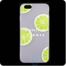 Чехол силиконовый Summer Apple iPhone 6, 6S Lime