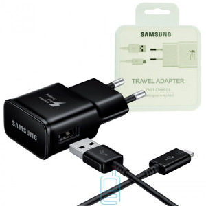 Мережевий зарядний пристрій EP-TA800 Fast Charge 2in1 12V-1.24A 9V-1.67A 5V-2A micro-USB black (пластик)