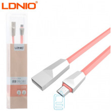 USB кабель LDNIO LS26 micro USB 1m розовый
