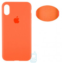 Чохол Silicone Cover Full Apple iPhone X, iPhone XS 5.8 помаранчевий