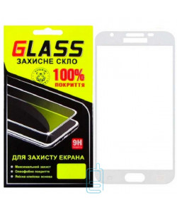 Защитное стекло Full Screen Samsung J3 2018 J337 white Glass