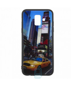 Чехол накладка Glass Case New Samsung A6 2018 A600 такси
