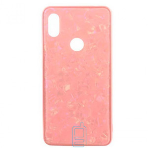 Чехол накладка Glass Case Мрамор Xiaomi Redmi 6Pro, A2 Lite розовый