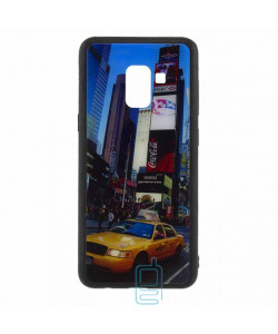 Чехол накладка Glass Case New Samsung A8 2018 A530 такси