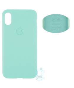 Чехол Silicone Cover Full Apple iPhone X , iPhone XS 5.8 бирюзовый
