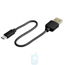 USB Кабель 0.2m Type-C без упаковки черный
