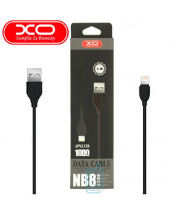 USB кабель XO NB8 Apple Lightning 1m чорний