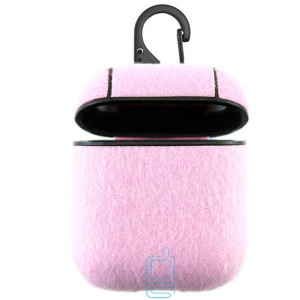 Футляр для навушників Airpod Wool рожевий