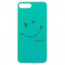 Чохол силіконовий Glue Case Smile shine iPhone 7 Plus, 8 Plus бірюзовий