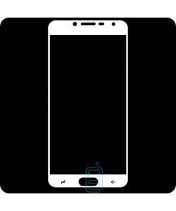 Защитное стекло Full Screen Samsung J4 2018 J400 white тех.пакет
