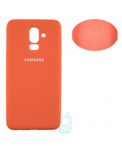Чохол Silicone Cover Full Samsung J8 2018 J810 помаранчевий