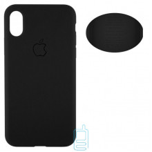 Чехол Silicone Cover Full Apple iPhone XS Max черный