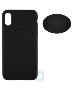 Чехол Silicone Cover Full Apple iPhone XS Max черный