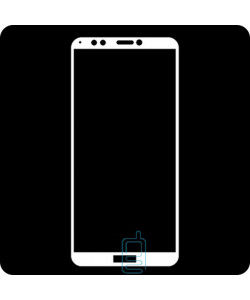 Защитное стекло Full Screen Huawei Y9 2018, Enjoy 8 Plus white тех.пакет
