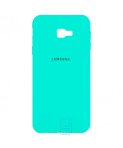 Чехол Silicone Case Full Samsung J4 Plus 2018 J415 бирюзовый