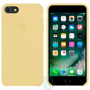 Чехол Silicone Case Apple iPhone 7, 8 бледно-желтый 51