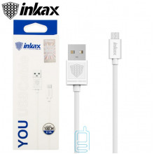 USB кабель inkax CK-01 micro USB 1м белый