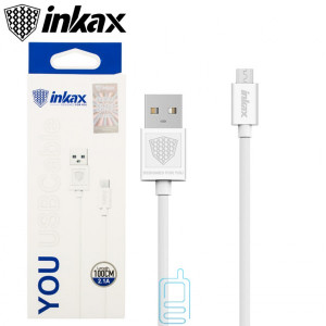 USB кабель inkax CK-01 micro USB 1м белый