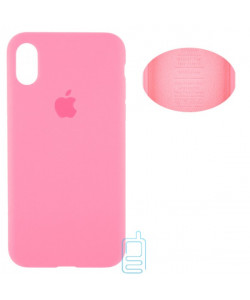 Чохол Silicone Cover Full Apple iPhone X, iPhone XS 5.8 рожевий