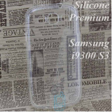 Чехол силиконовый Premium Samsung S3 i9300, i9305, i9308 прозрачный