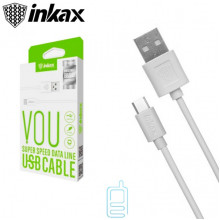 USB кабель inkax CK-13 Type-C 1м белый