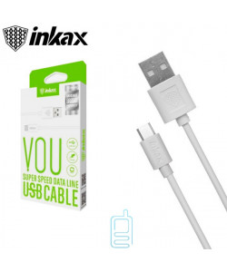USB кабель inkax CK-13 Type-C 1м білий
