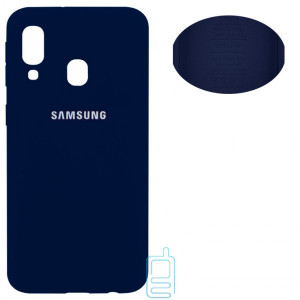 Чохол Silicone Cover Full Samsung A40 2019 A405 синій