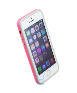 Чехол-бампер Apple iPhone 5 Bampers розово-серый