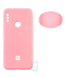 Чехол Silicone Cover Full Xiaomi Redmi 6 Pro, Mi A2 Lite розовый