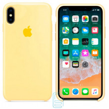 Чохол Silicone Case Apple iPhone XS Max світло-жовтий 51