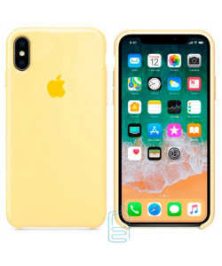 Чехол Silicone Case Apple iPhone XS Max светло-желтый 51