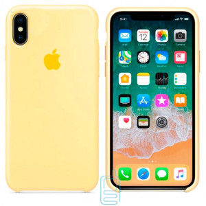 Чохол Silicone Case Apple iPhone XS Max світло-жовтий 51