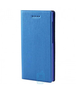 Универсальный чехол-книжка однотонный без окна 4.0-4.2″ 5#-S голубой