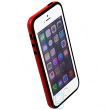 Чехол-бампер Apple iPhone 5 Bampers черно-красный