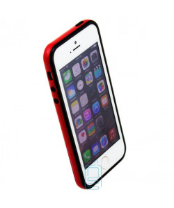 Чохол-бампер Apple iPhone 5 Bampers чорно-червоний