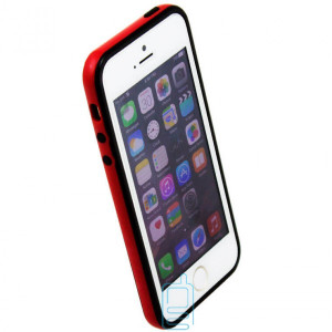 Чехол-бампер Apple iPhone 5 Bampers черно-красный