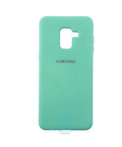 Чехол Silicone Case Full Samsung A8 2018 A530 бирюзовый