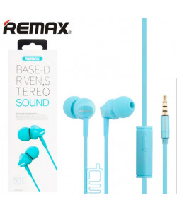 Наушники с микрофоном Remax RM-501 синие