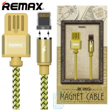 USB Кабель Remax Magnetic Gravity RC-095i Lightning золотистий