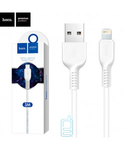 USB Кабель Hoco X20 "Flash" Lightning 3М білий
